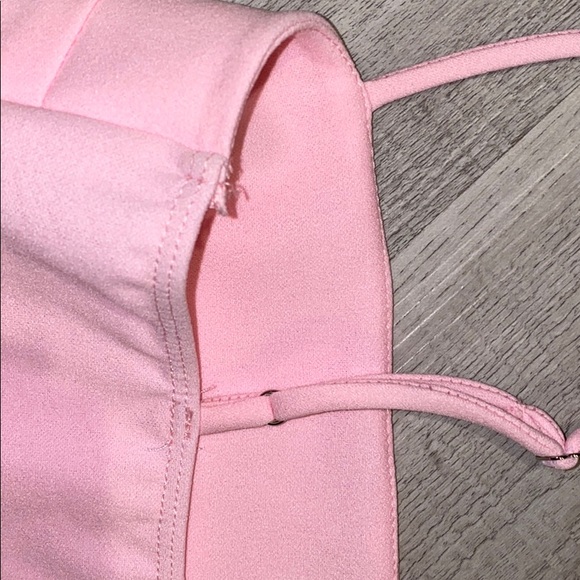 COPY - Reilly Cutout Ruffle Dress in Light Pink - Picture 8 of 11